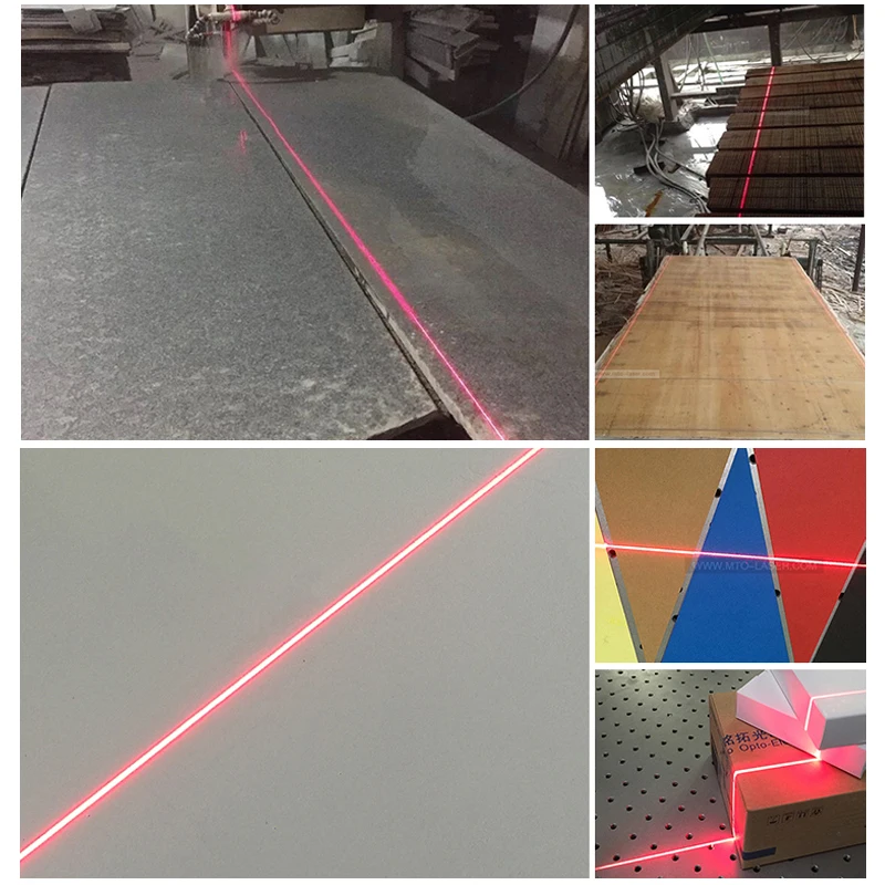 Industrial 650nm 100mW Red Line Level Generator Laser Module 5V Adapter Adjustable Holder