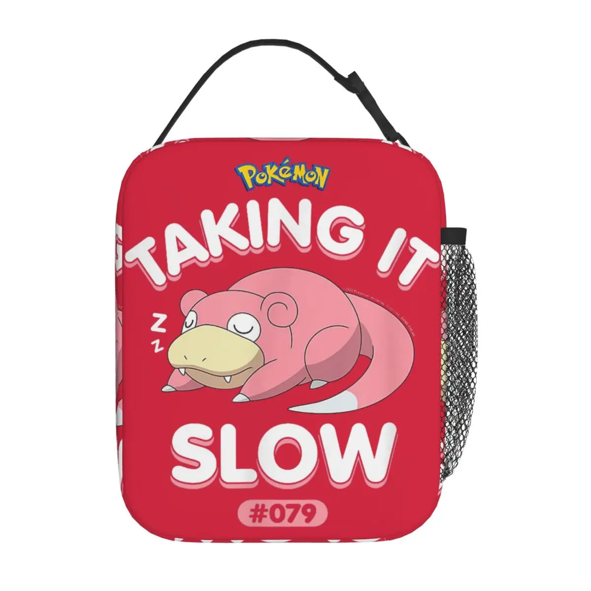 Monster Ghost Japanese Anime Slowpoke Insulated Lunch Bag Large Lunch Container Cooler Bag Tote Lunch Box Food Storage Bags