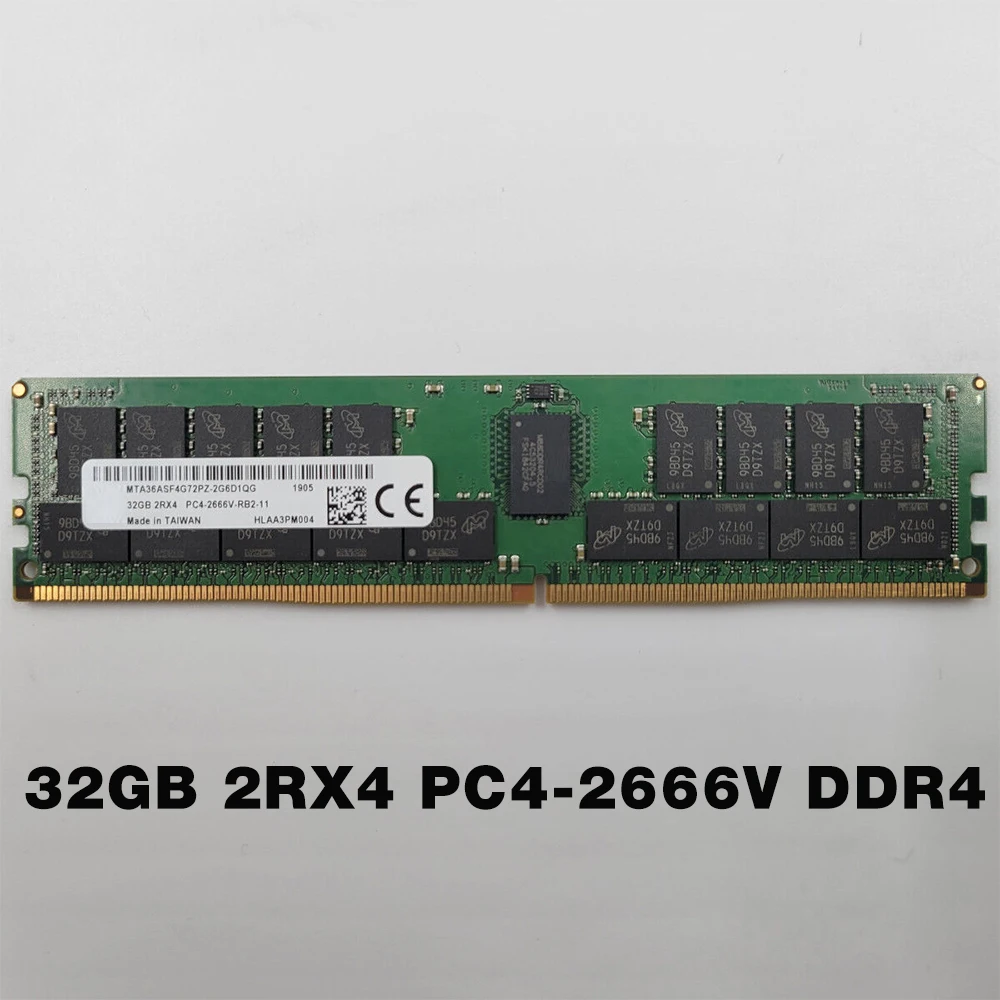 1PCS  MTA36ASF4G72PZ-2G6D1QG RAM For MT Memory High Quality Fast Ship 32G 32GB 2RX4 2666 PC4-2666V DDR4