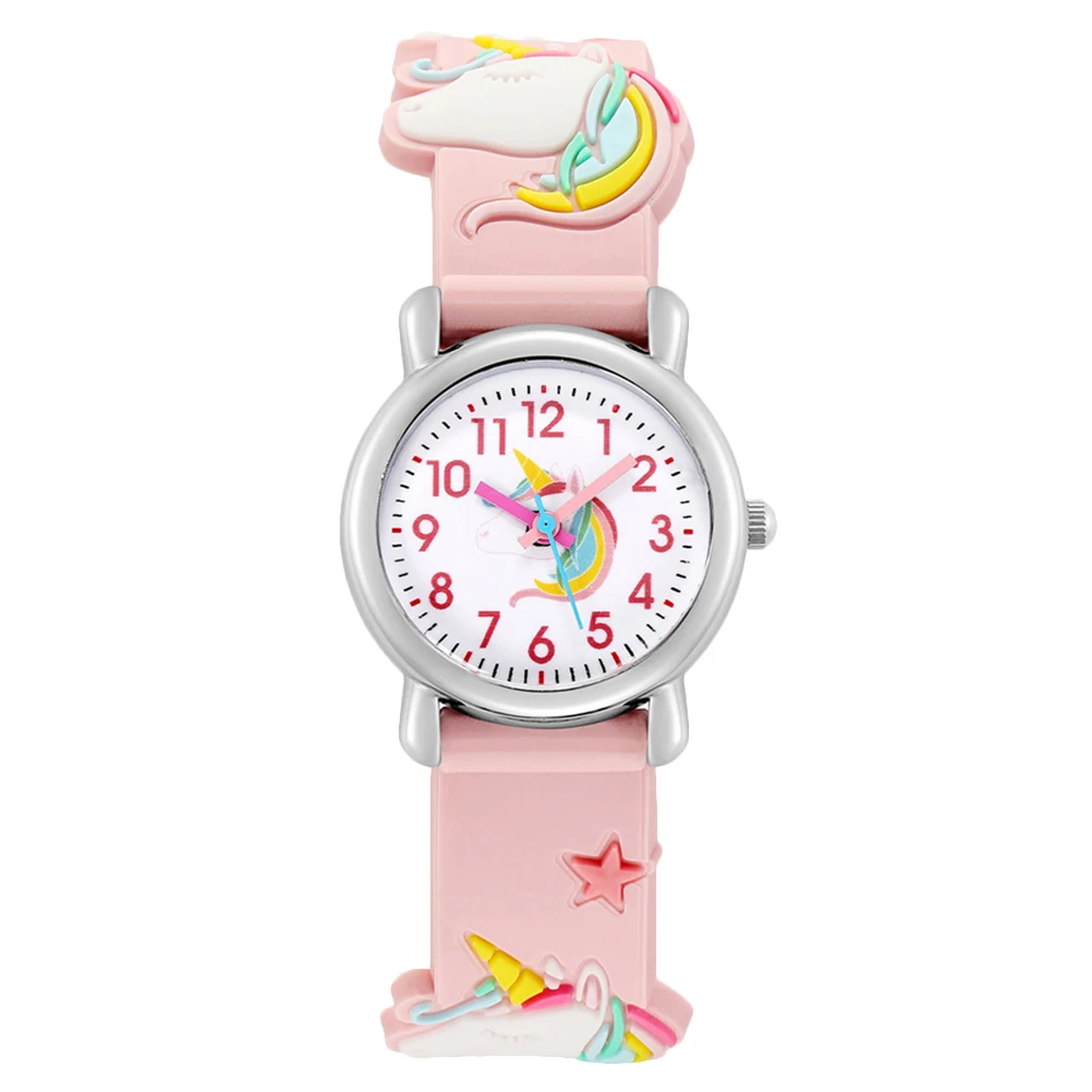 Cute Unicorn Watch 3D Cartoon Wrist Watch Delicate Gift For Girls Birthday Christmas Party School Season Durable