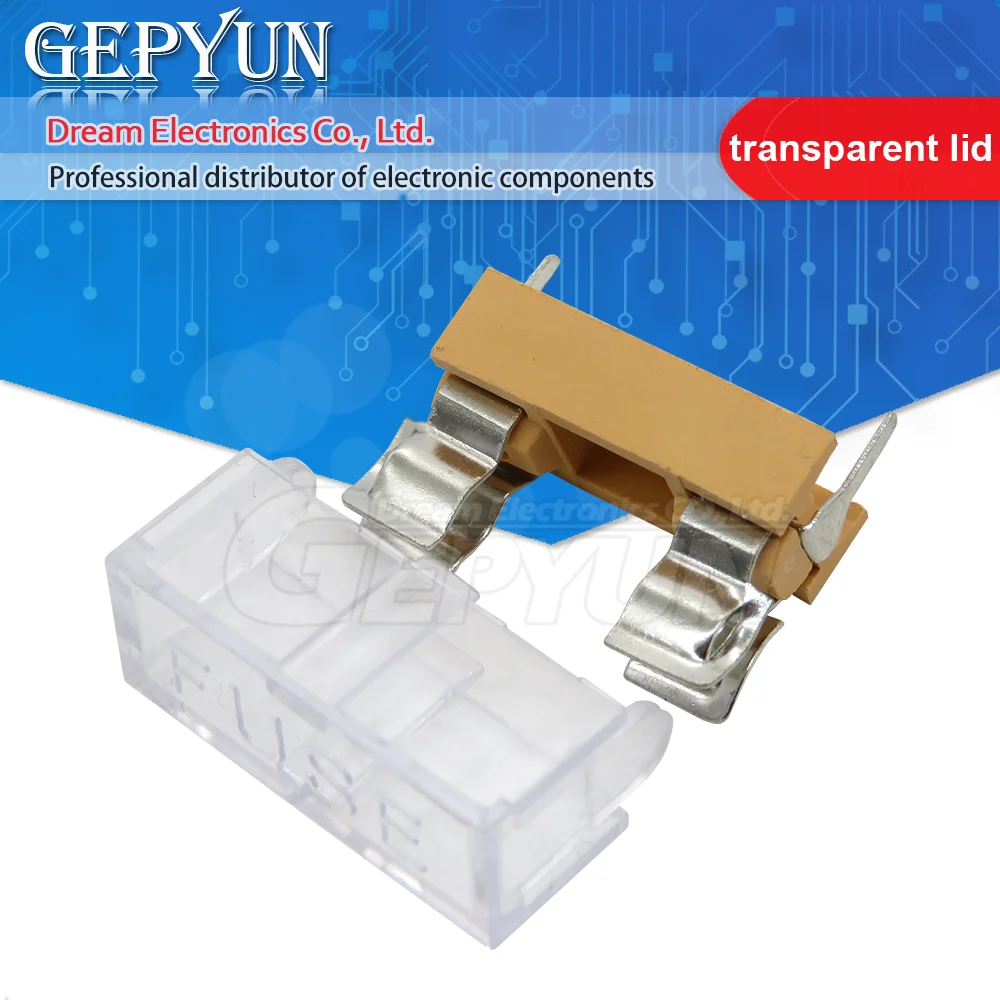 Fuse holder socket 5x20mm 5*20mm BLX-A fuse clamp / box white black