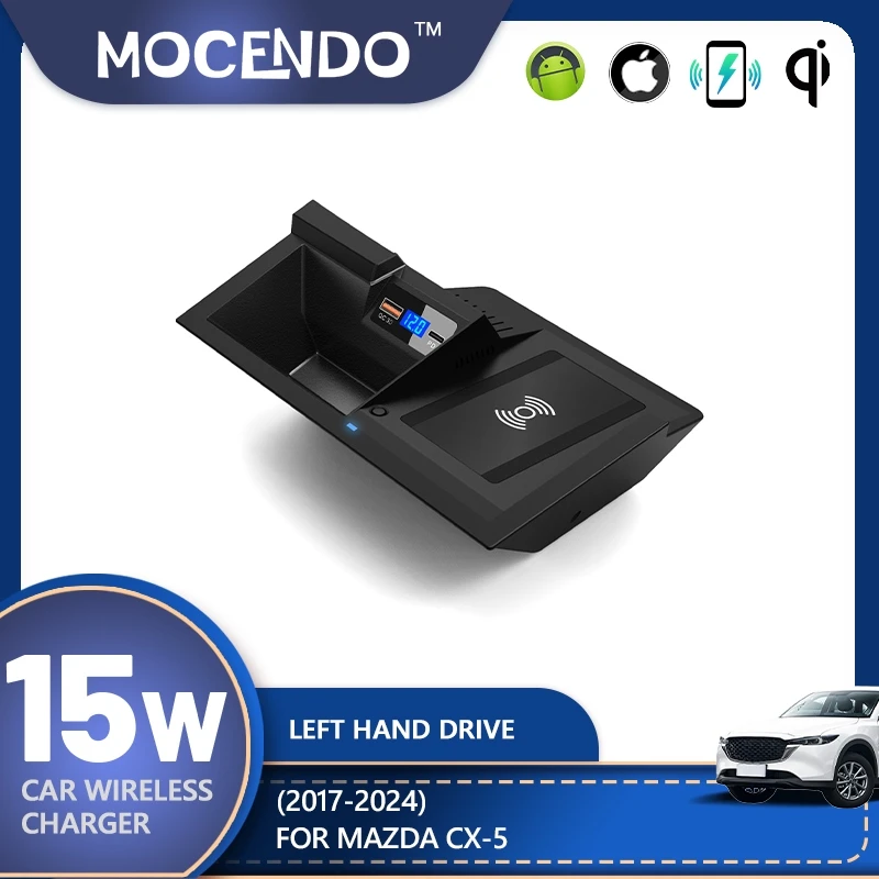 شاحن سيارة لاسلكي لمازدا CX-5 2017-2024 شاحن لاسلكي لإكسسوارات السيارات أدوات اكسسوارات السيارات #1