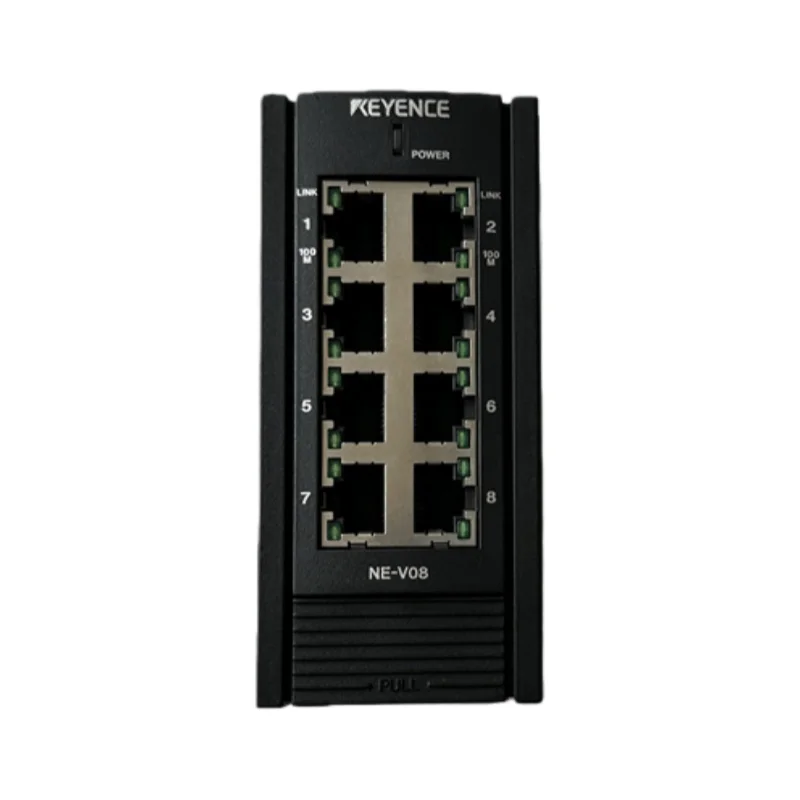 KEYENCE NE-V08 Ethernet Switch with 8 Ports Network Convergence Adapted to Factory Automation Production Lines