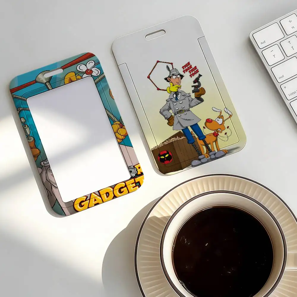 

Забавный мультяшный чехол для карт I-Inspector G-Gadget, защитный чехол для рабочих пропусков, проездных на автобус и метро