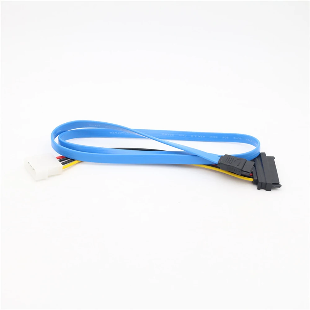 SATA 7 دبوس إلى SAS 29 دبوس SFF-8482 و 4 دبوس كابل ذكر موصل محول محول ل القرص الصلب كابل الطاقة محول