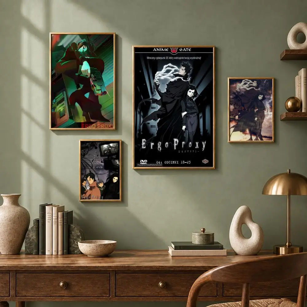 Futuristic Anime E-Ergo ProxyS Poster HD Self-Adhesive No Residue After Removal Ideal for All Kinds of Wall Decor
