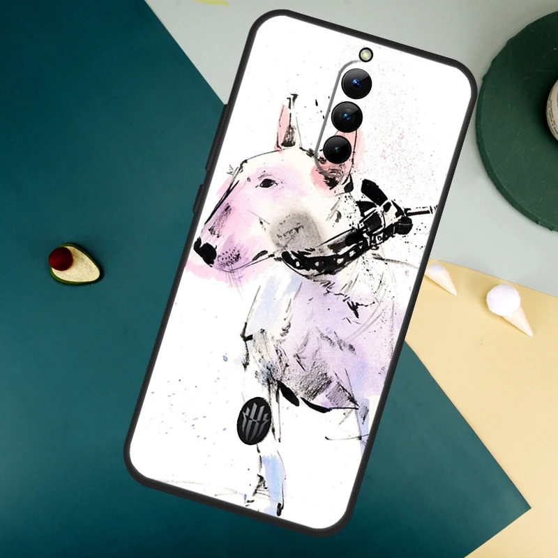 English Bull Terrier Dog Case For ZTE Nubia Red Magic 8S 8 9 Pro Plus Red Magic 6S 7S 6 7 Pro 6R 5S 5G Cover Coque