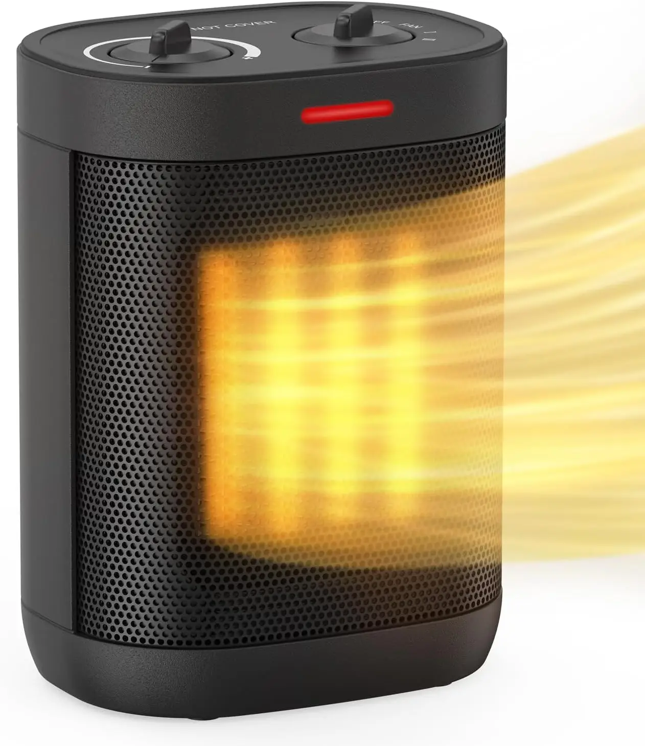 

1500W Portable PTC Ceramic Space Heater with Thermostat, 3 Modes, Overheat & Tip-Over Protection for Home Office