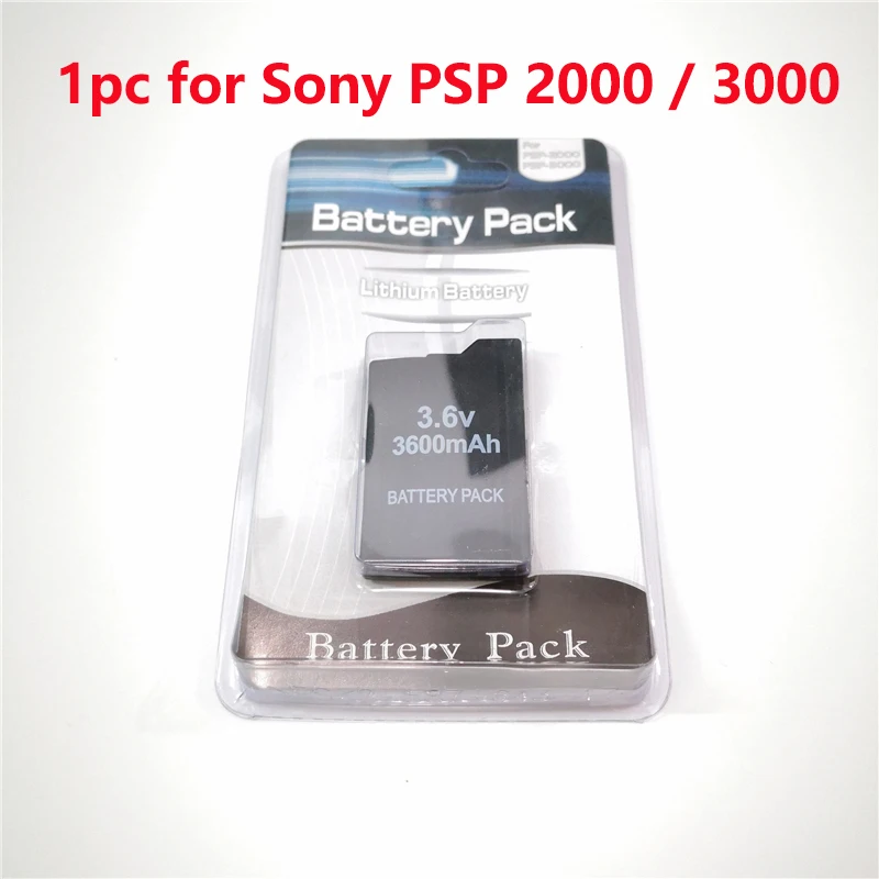 3.6V 3600mAh Rechargeable Li-ion Battery Pack for Sony PSP 2000 PSP 3000 PSP2000 PSP3000 Console Gamepad Replacement Batteries