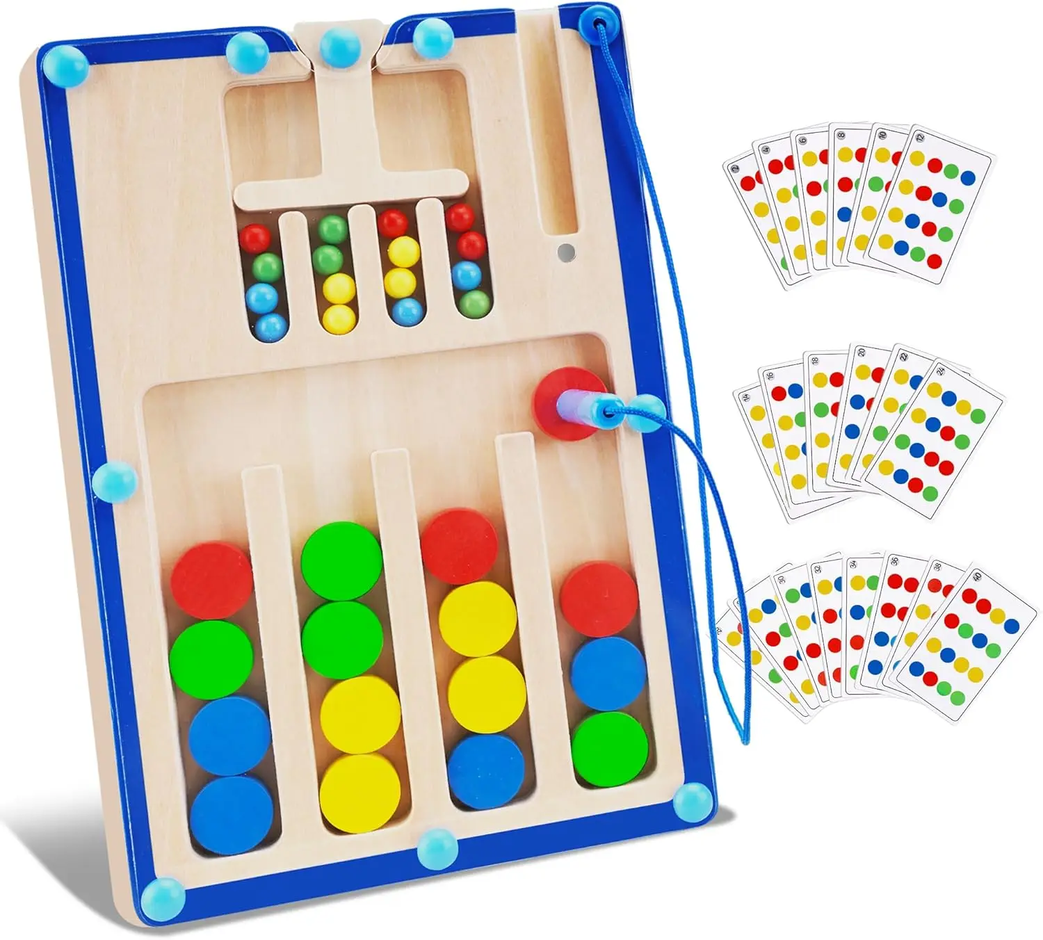 

Детские магнитные игрушки-головоломки соответствующего цвета, игрушки Монтессори для малышей 3, 4, 5, 6 лет, подарки на день рождения для мальчиков и девочек, деревянные S