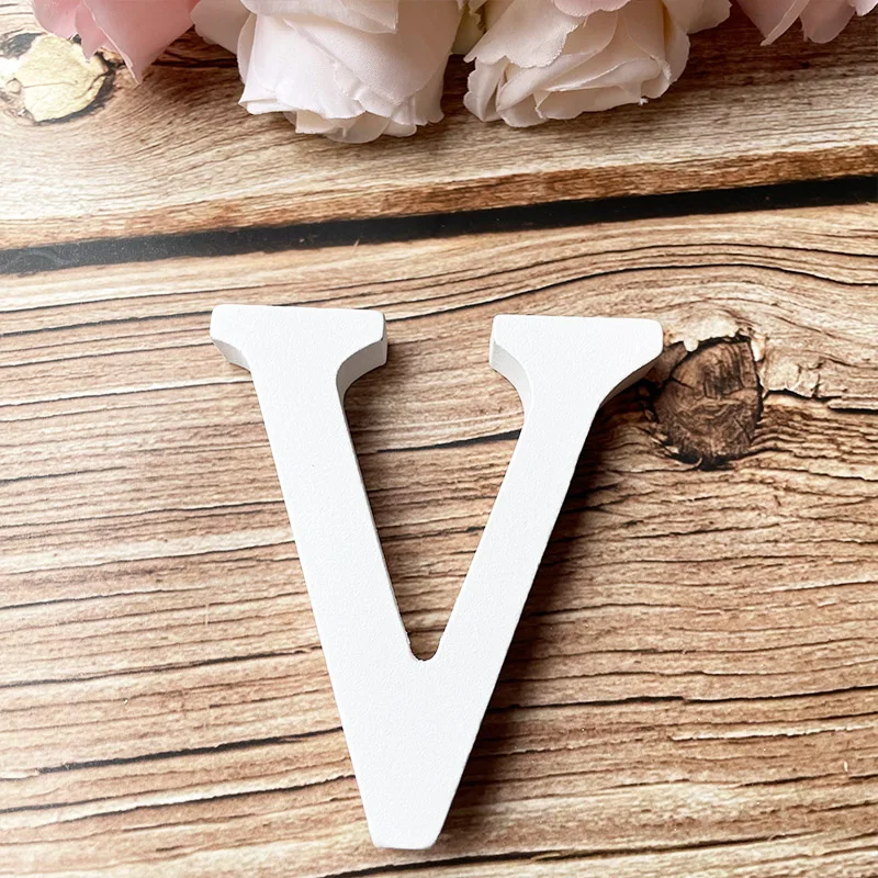Weiße DIY-Hauptstadt-Holzbuchstaben-Dekore für Zuhause, Wand, Party, Basteln, Bildung, Projekte, Herstellung von Zubehör, personalisiertes Namensdesign – Detail 23