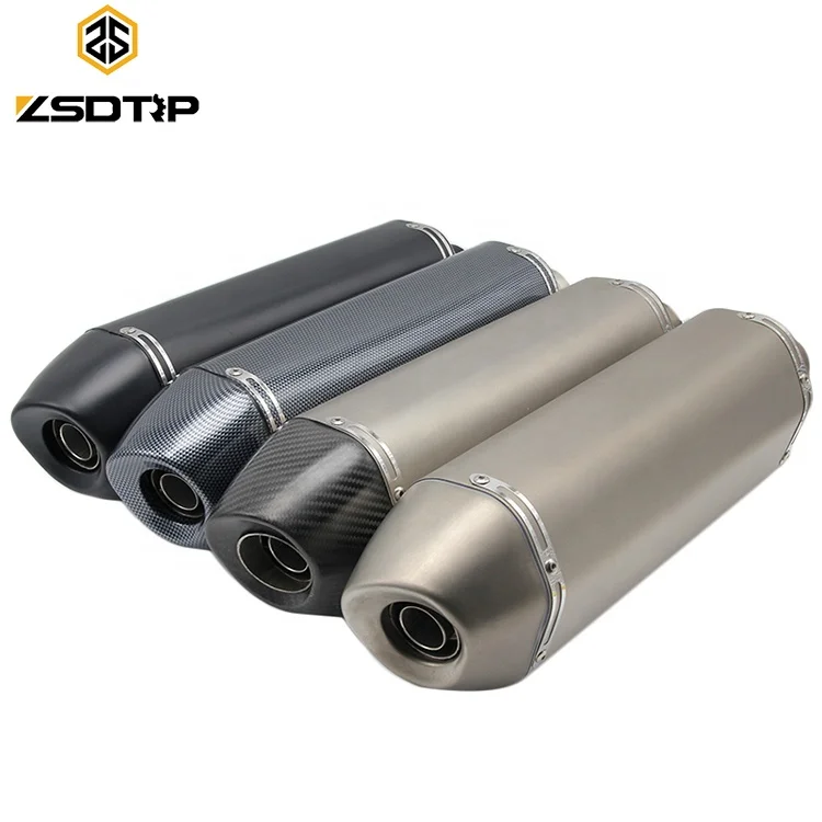 Dirt Bike Exhaust Muffler Motorcycle Muffler Carbon Exhaust For 150cc 250cc Motocross D143*350-A51 Muffler