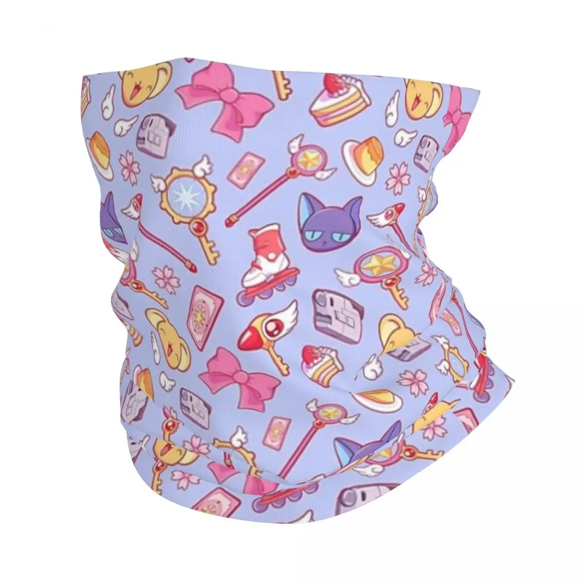 Sakura Card Captor - Violet Bandana Neck Cover Wrap Mask Scarf Multifunction Balaclava Hiking Fishing For Men Adult All Season