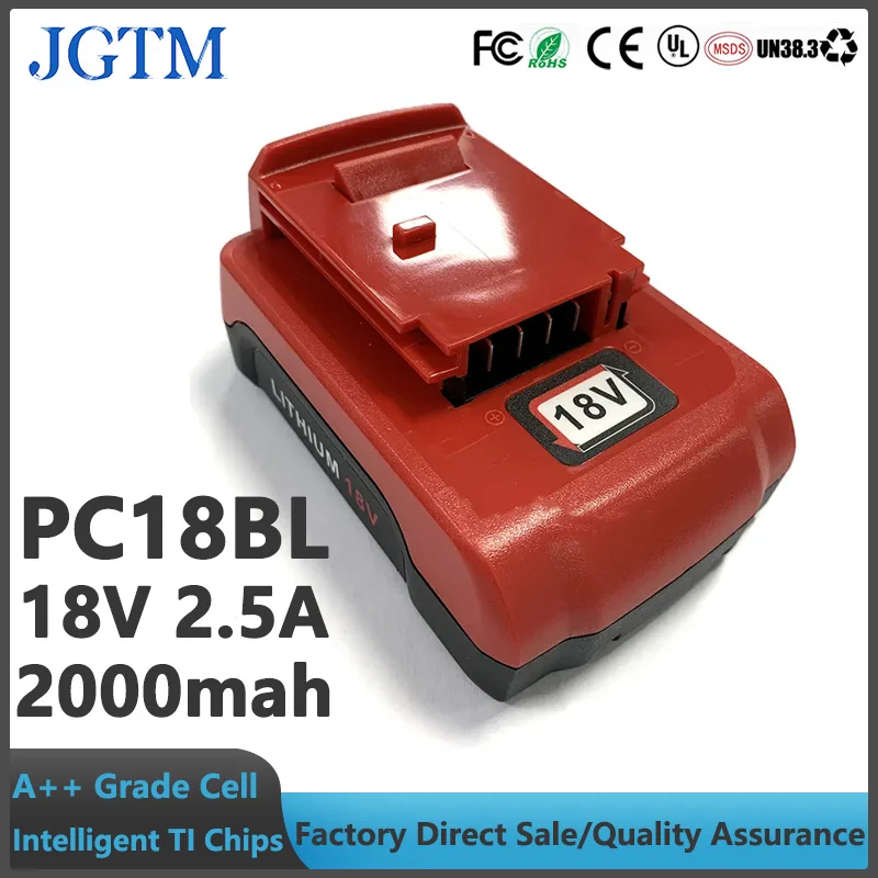 

Rechargeable Porter Cable 18v Battery Pc18b Replacement Cordless Power Tool Battery for Porter Cable Circula Saw Pc186cs