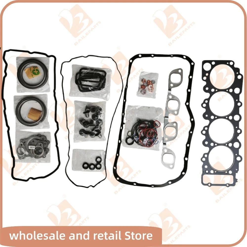 

4HL1 4HL1-N 4HL1-TC 4HL1-TCS Full Gasket Kit Set For Isuzu Engine With Cylinder Head Gasket Overhaul Rebuild Kit Excavator