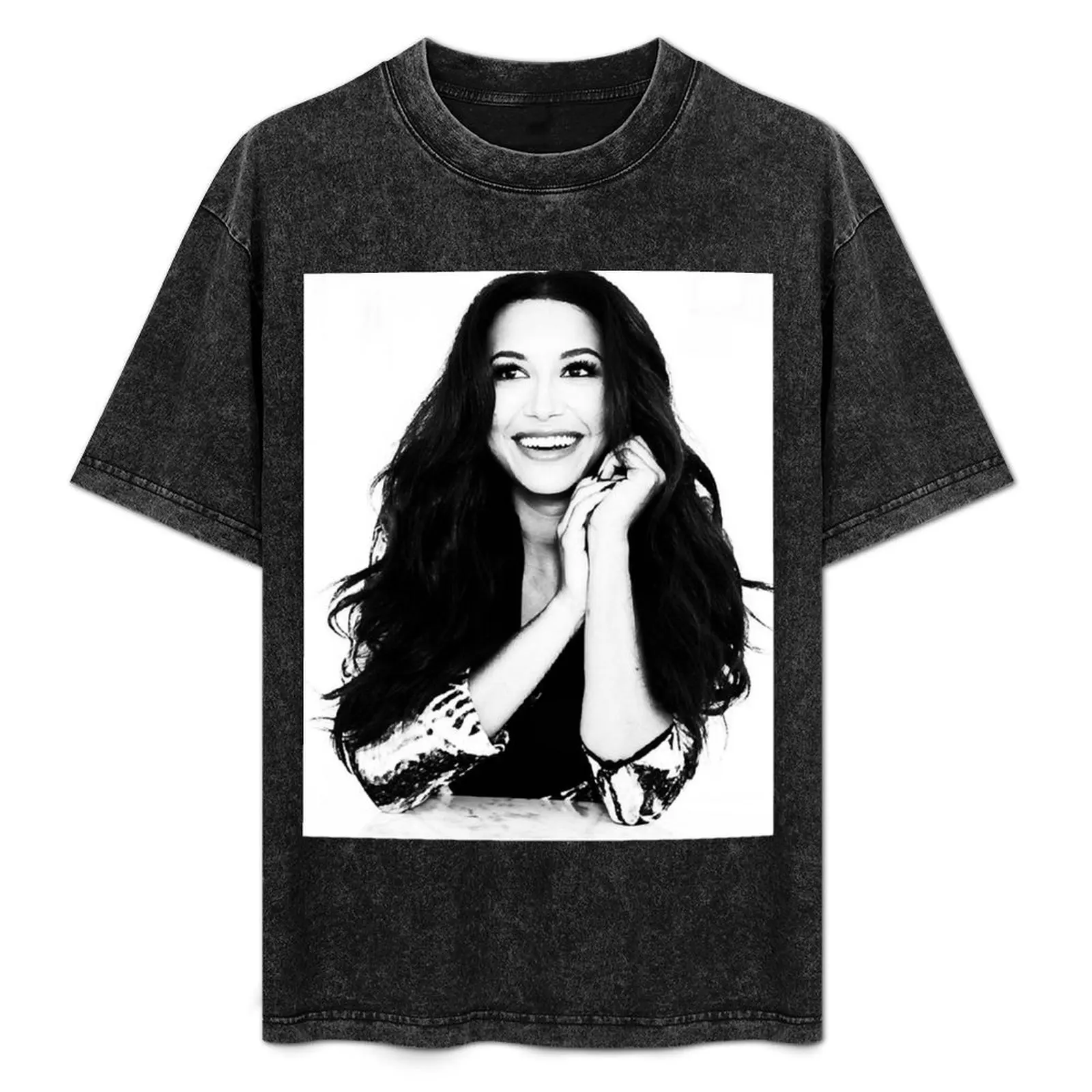 

Naya Rivera Chromatic art T-Shirt Big and Tall Solid Color T-Shirt