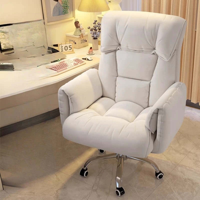 Office Chair  Sponge Luxury Salon Office Chair Swivel Lounge Furniture Accessories