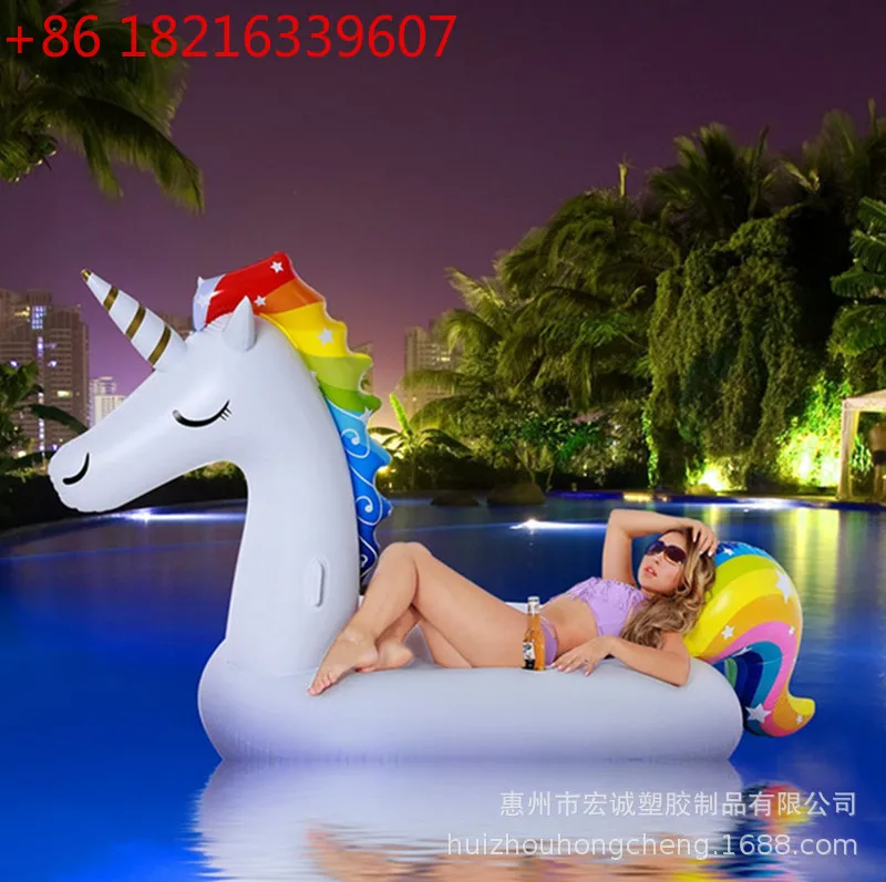 

Новый надувной плот-матрас в виде единорога, большой, с одним рогом, для плавания