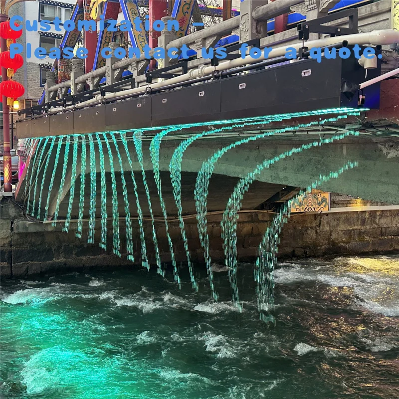 

custom.Customized Digital Rain Curtain Stainless Steel Frame Standing Led Wall Wall