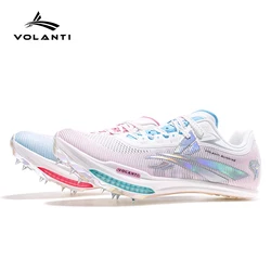 Volanti Ultrasonic Diamond Air Cushion Spikes Shoes Full Length Pure Carbon Plate Professional Sprint Speed Running Sneakers