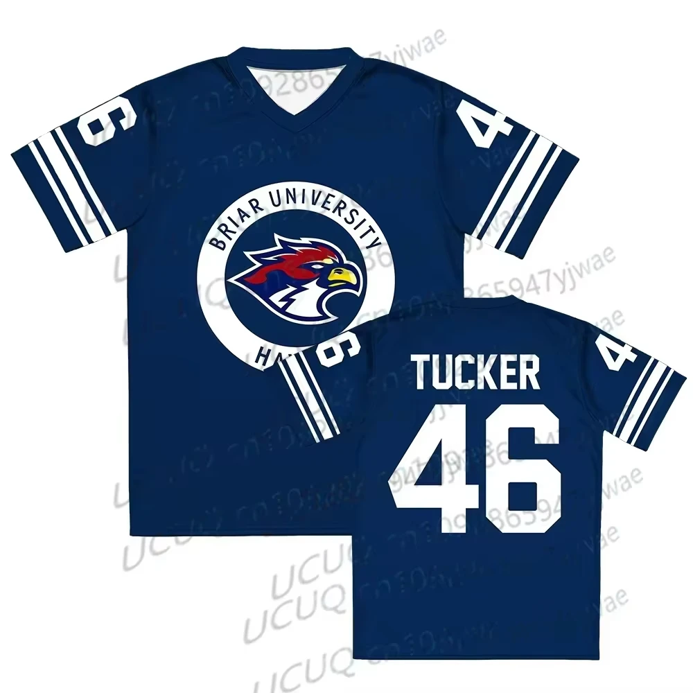 2026 new Summer campus outerwear: Briya University Jersey Graham 44 22 Delorantius 66 Tucker 46 V-neck short-sleeved T-shirt top