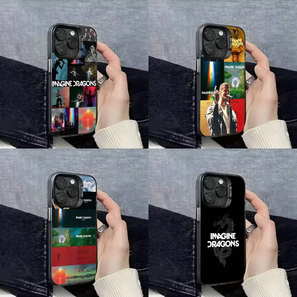 

I-Imagine Dragons Album Phone Case For iPhone 11,13,15,14,16,12,17,Pro,Max,Plus,Mini,E,Air Black IMD Cover
