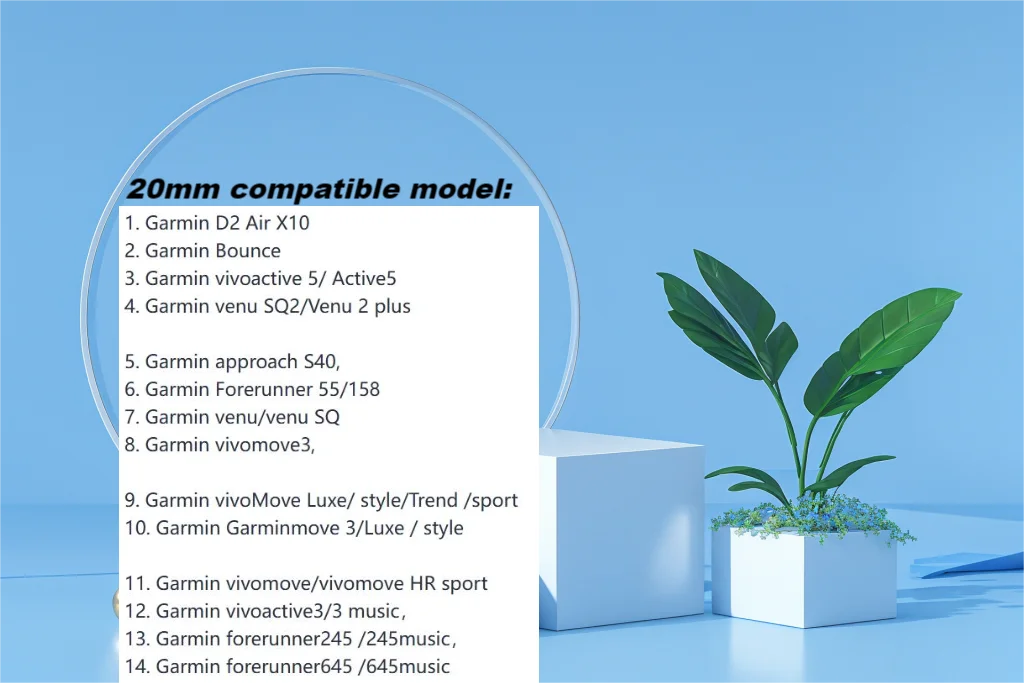 20 ミリメートル時計ストラップガーミン D2 エア X10 スムーズストラップガーミン vivoactive 5 とガーミンフォアランナー 645 245 158 交換ストラップ