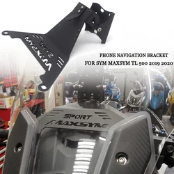 For SYM MAXSYM TL 500 508 TL500 TL508 Motorcycle Front Mobile Phone GPS Mount Navigation Bracket USB and Wireless Charging Stand