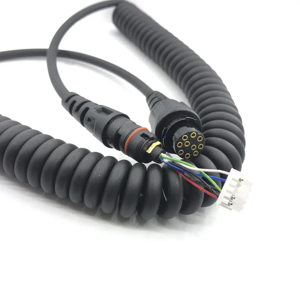 Walkie-Talkie Microfone Speaker Cable, conector de 10 pinos para SM16A1, Hytera, MD650, MT680, MD782, MD788G, MD786, MD785G, RD982, cabo de rádio