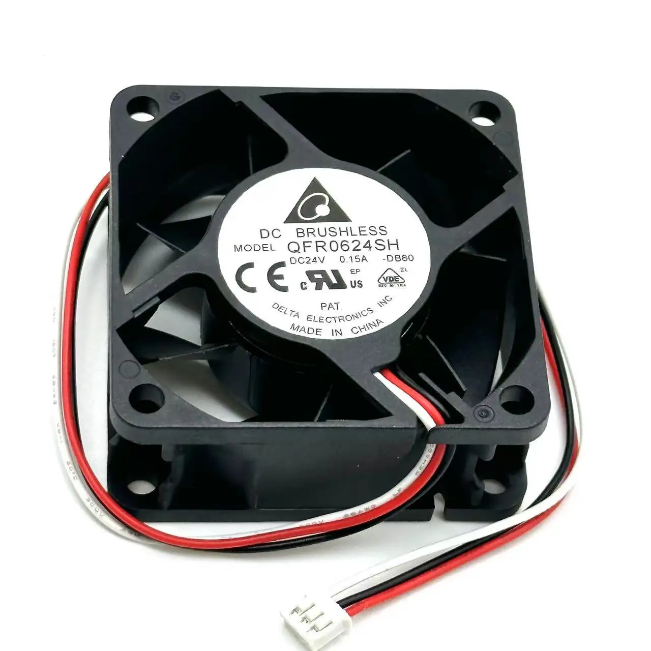

Delta QFR0624SH DB80 DC 24V 0.15A 60x60x25mm 3-Wire Server Cooling Fan