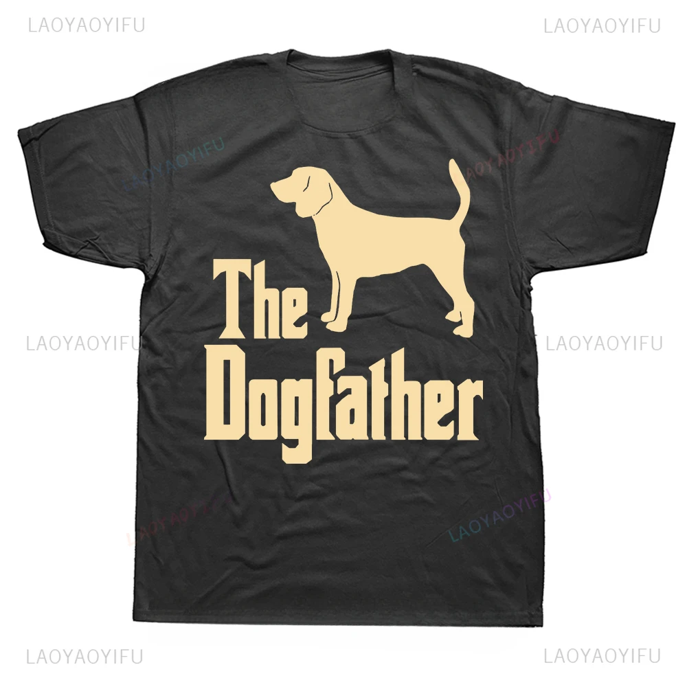 Best Beagle Dad Ever Puppy Dog Dad Graphic Printed Cartoon T Shirt Funny Dog Vintage Streetwear Short Sleeve Soft Man T-shirt image 4