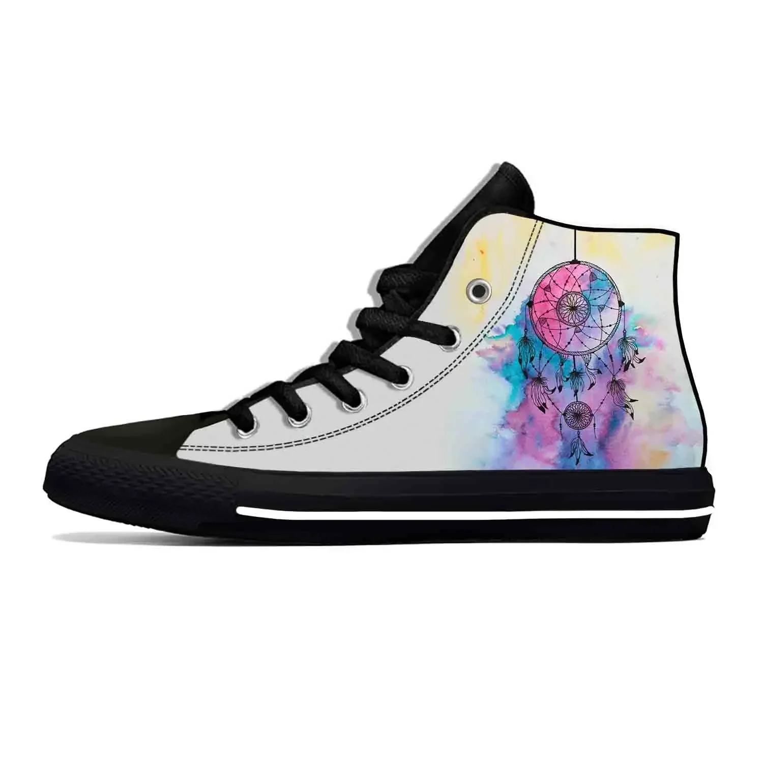 

Популярные повседневные кроссовки унисекс в стиле аниме и манги с принтом «Ловец снов», высокие, дышащие, легкие, для скейтбординга