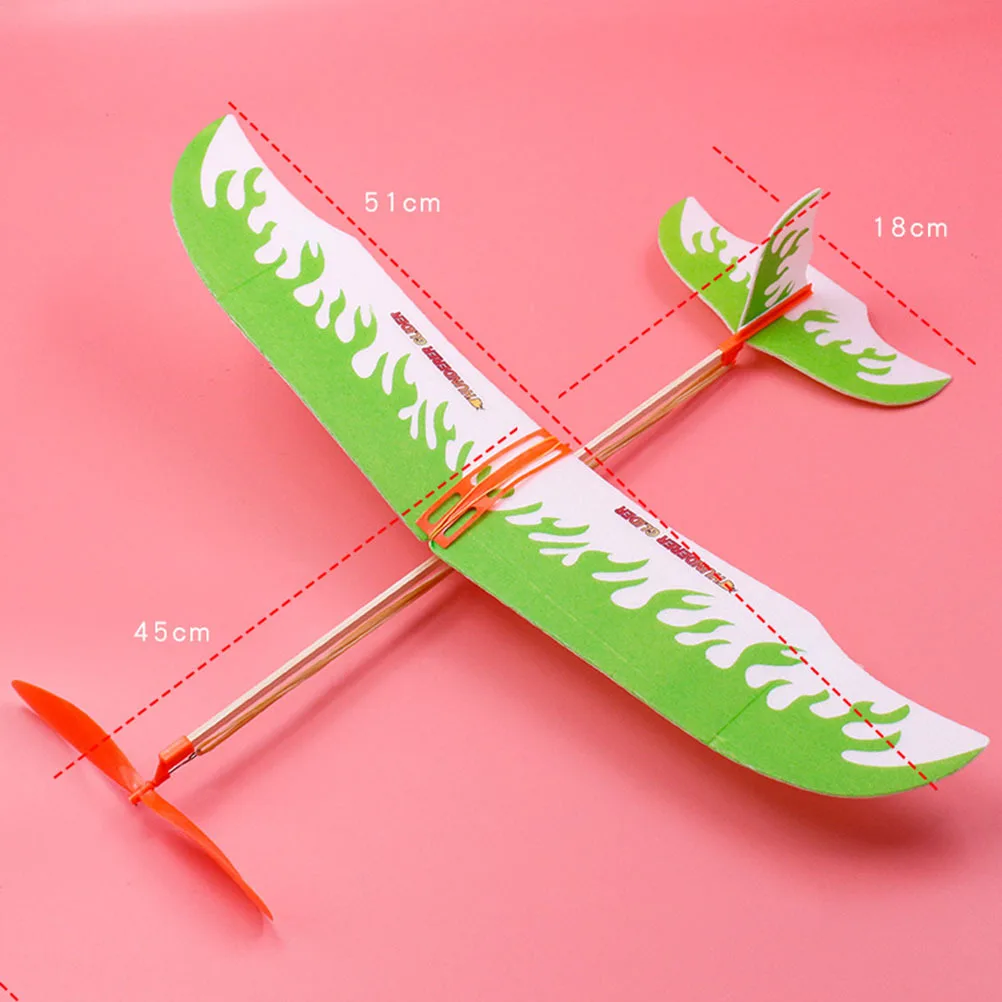 3 قطعة شريط مطاطي يعمل بالطاقة الشراعية قسط لتقوم بها بنفسك الهوائية تحلق اليدوية آمنة للأطفال اللعب في الهواء الطلق هدية تحسين التنسيق #2