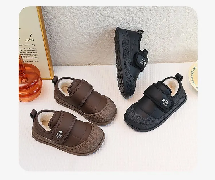 

Thermal Insulated Kids Snow Boots for Boys Winter Warm Non-Slip Toddler Cotton Shoes Waterproof Outdoor Children Boots