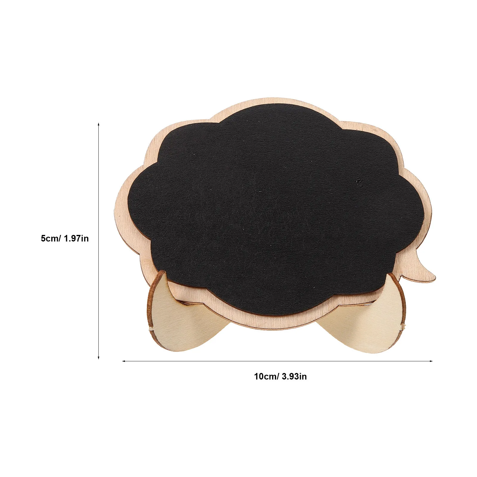 20Pcs Wooden Mini Chalkboard Signs Small Tabletop Decor Display Board for Messages Coffee Shops Home 123 Mini Chalkboard