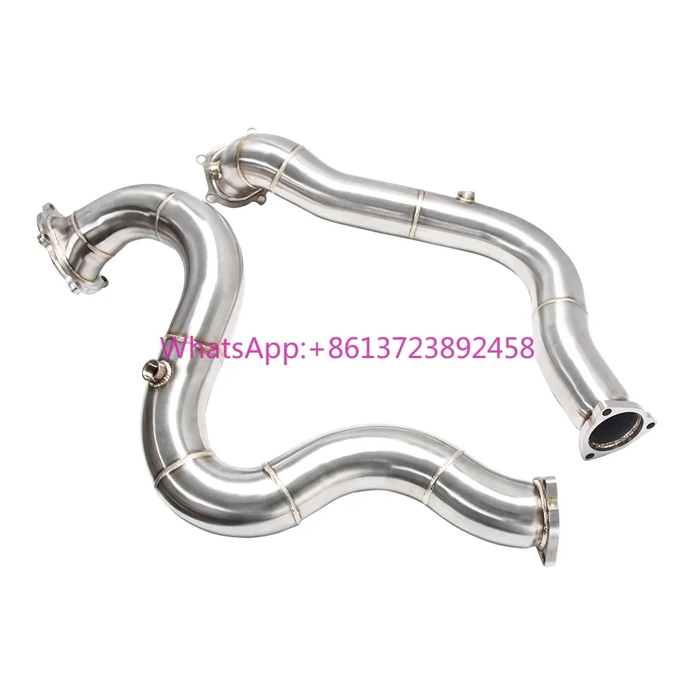 

New 304 Stainless Steel Downpipe for Audi C7 C7.5 RS7 RS6 S6 S7 4G 4.0T TFSI QUATTRO 2012-2018 Race Cars Enhanced Performance
