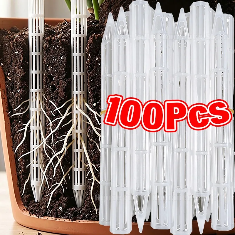 5/50/100Pcs Plant Aeration Tubes for Pots Root Rot Prevention Prevent Overwatering Healthy Roots Wet-dry Cycle Gardening Tools