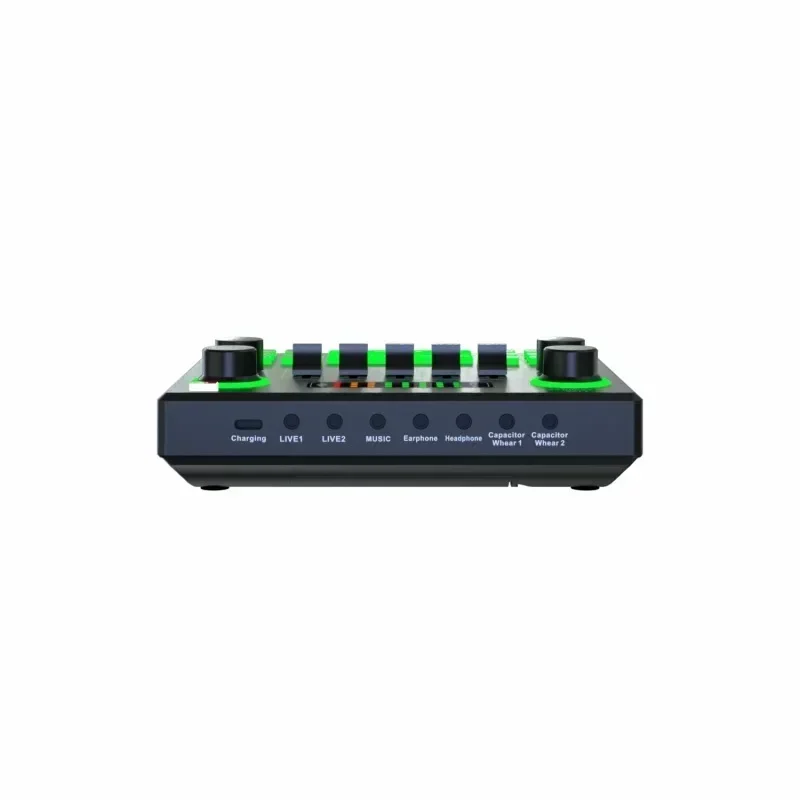 V9SJ External Audio Mixer Live Sound Card Mobile Phone Voice Changer Karaoke Broadcast Recording Home KTV Game Music Singing V10