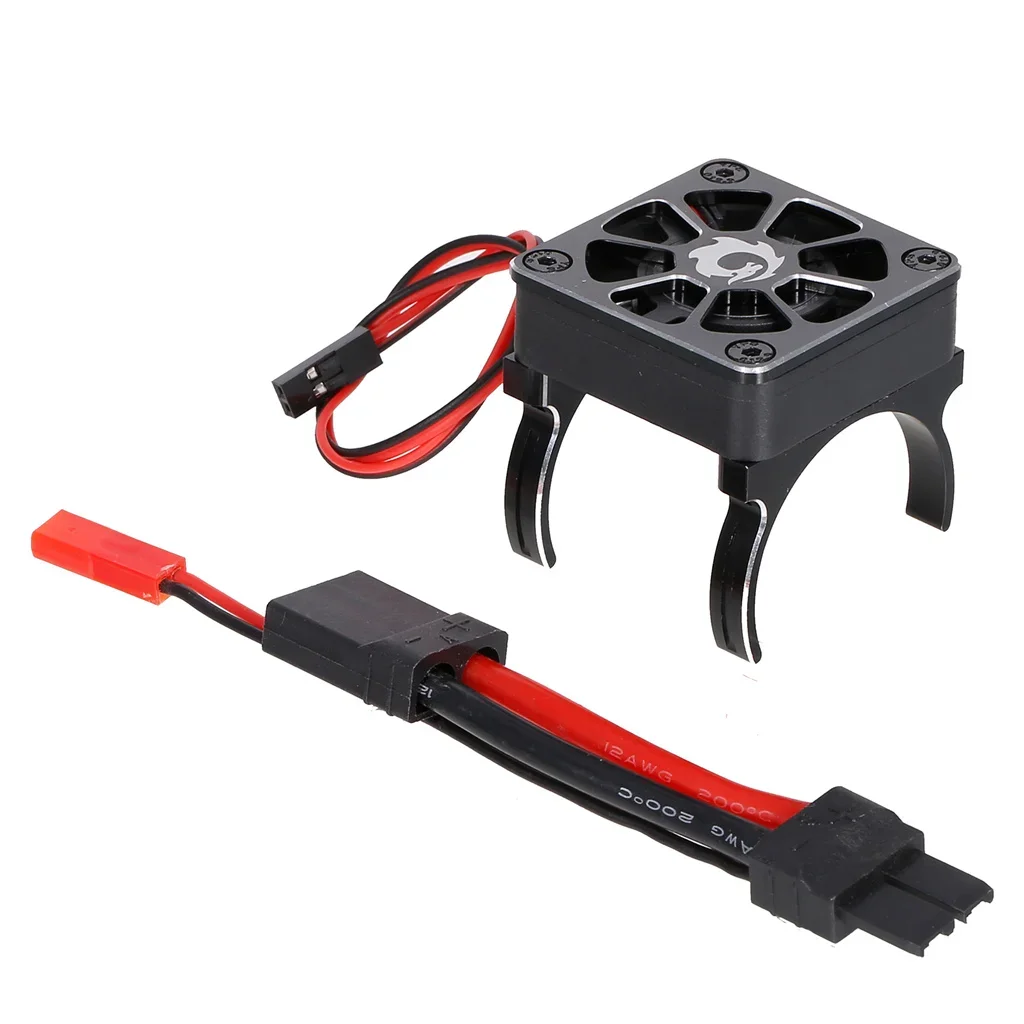 

RC model accessories electric car brushless carbon brush motor radiator cover+cooling fan for TRX-4 SCXI10 RC4WD RC car 540 550