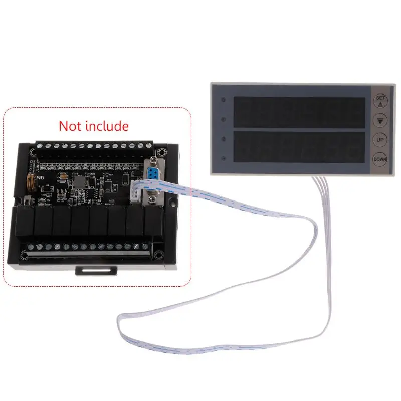 PLC Display & Transmission Parameters Display Board Simple Text 2 Rows D100 D114