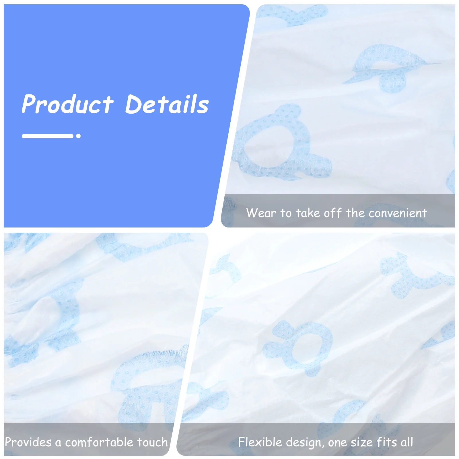 

10pcs Waterproof Sleeve Covers Kids Lightweight PE Material Blue Elastic Design Toddler Children Clothes Protector Baby Girl