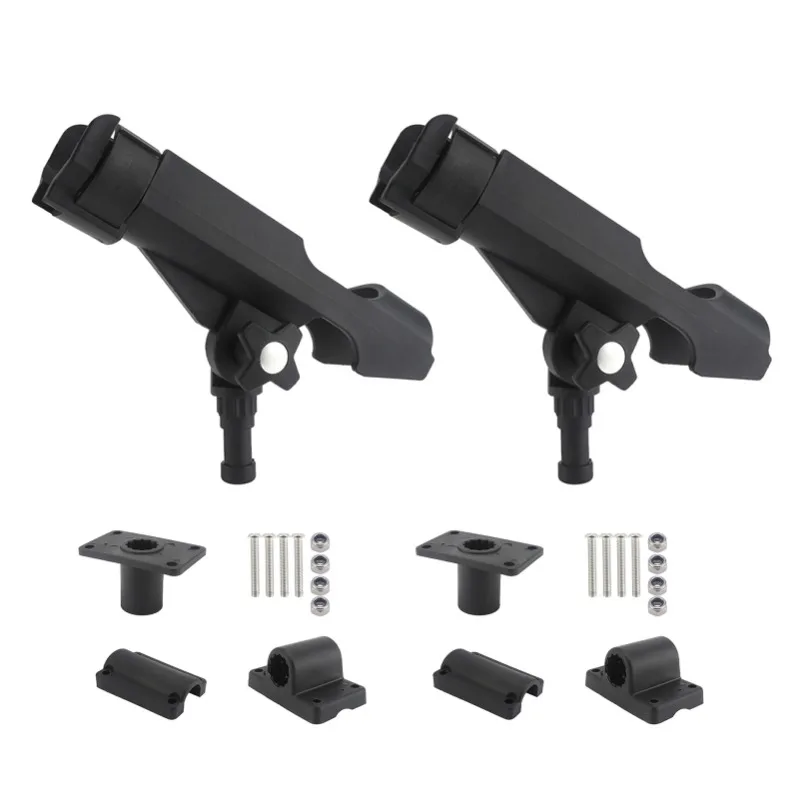 

2-пакетный держатель удочки для лодки, регулируемый держатель удочки Powerlock, двойной держатель удочки для каяка с комбинированным креплением