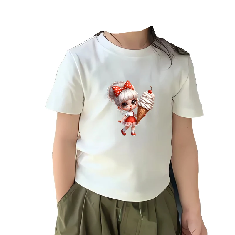 Heat Transfer Cute Doll Princess Pattern Children\'s Clothing Accessories Iron Stickers Washable Wear resistant Accessories Patch