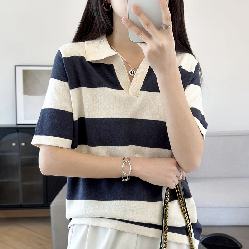 Thumbnail 4 - #27 Latest Classic Striped T-Shirts Offers