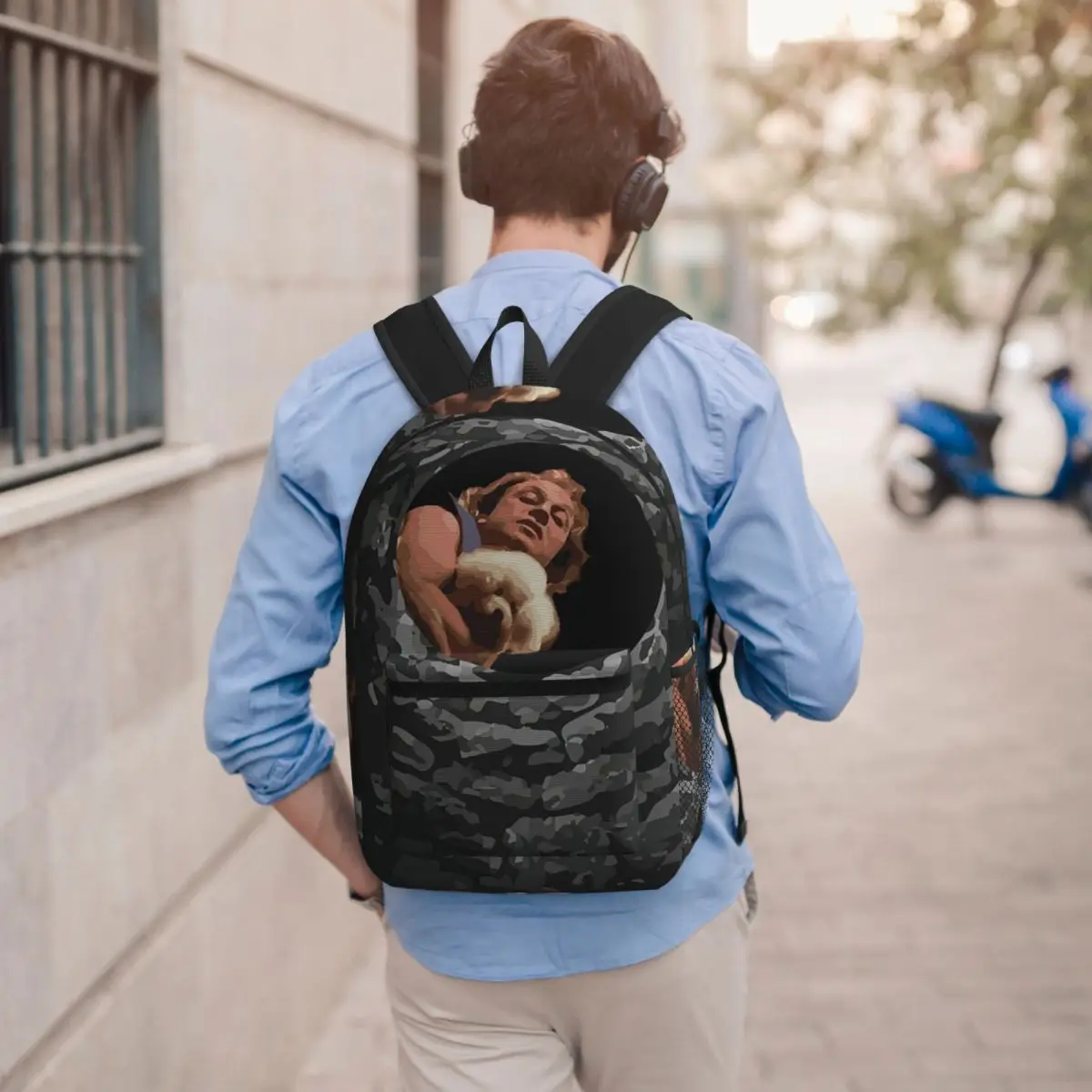 Buffalo Bill Looking Down Well Student Backpack School Bag Hiking Travel Daypack for Men Women Bookbag Shoulder Bags