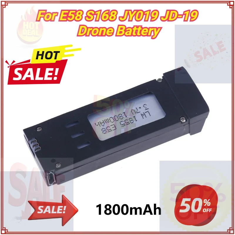 

3.7V 1800mAh Battery for E58 Mini Drone Battery Bateria E58 RC E58 PRO Drone Battery Wholesale JY019
