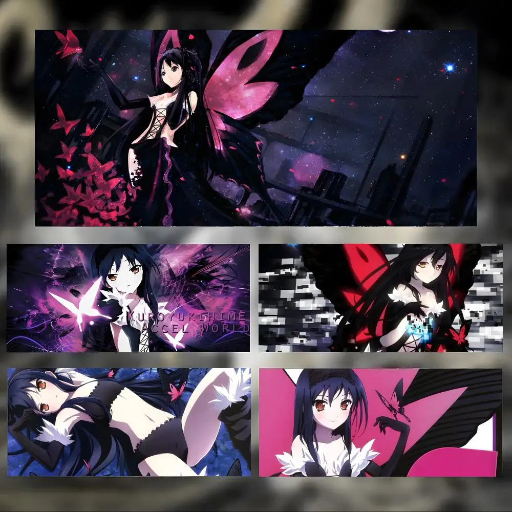 Cool Futuristic Anime A-Accel World Mouse Pad Large Thick Desk Pad Stitched Edges Gaming Mouse Mat for PC