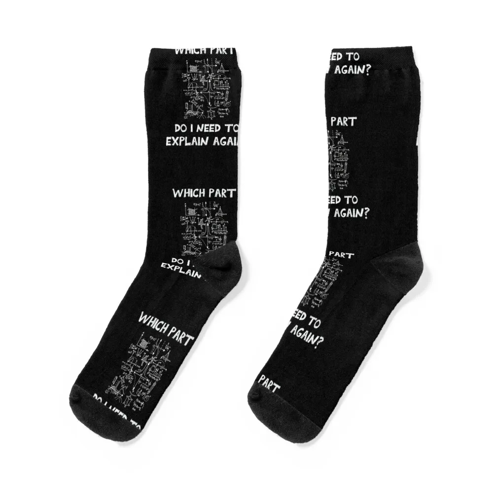 Funny physics science Gift Idea / Physicist Math / Physics teacher present / science lover gift idea Socks gym Socks Men Women's