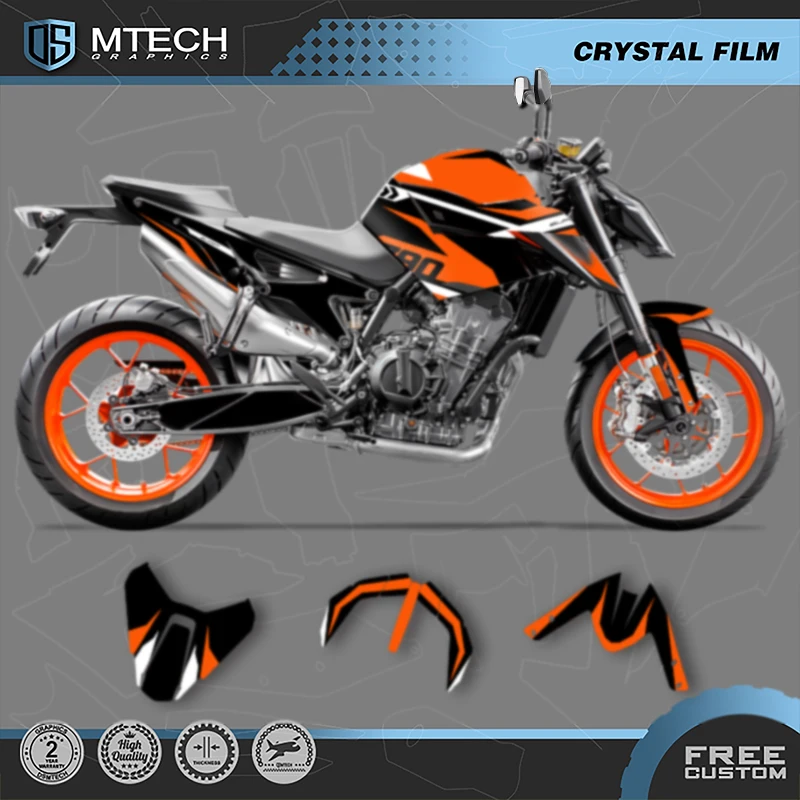 

DSMTECH Motorcycle Graphics For KTM 2018 2019 2020 2021 DUKE 18-21 DUKE 790 890 Decals Stickers Kits 003