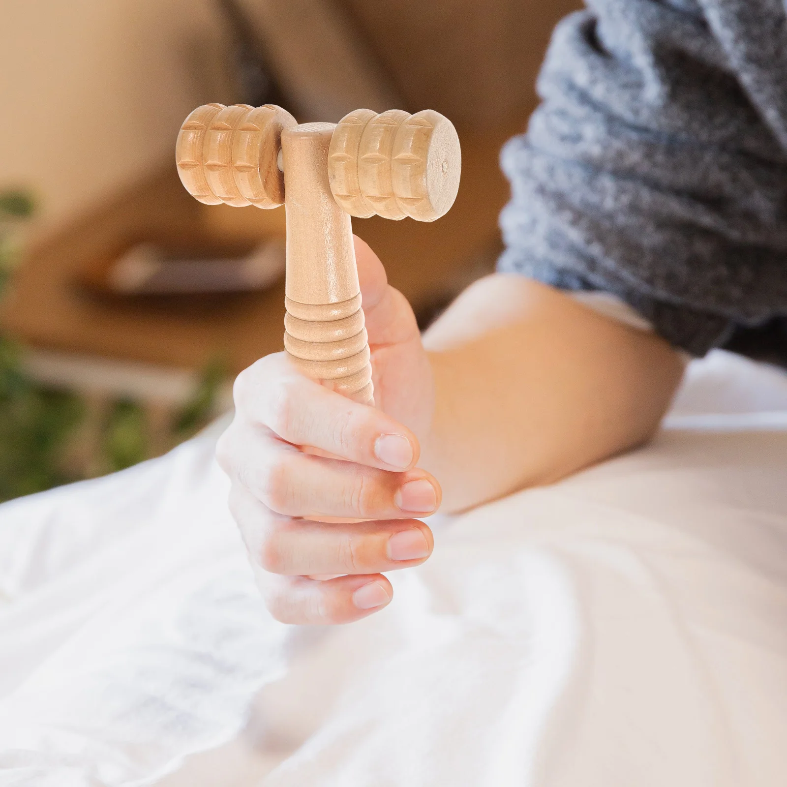 

3pcs Massage Roller Foot Massager Handheld Wood Tools Portable Shoulder Neck Back Spa Home Travel Use Wooden Foot Care